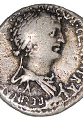 Kleopatra p mynt