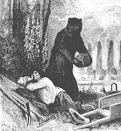 Doré gör La Fontaine en björntjänst